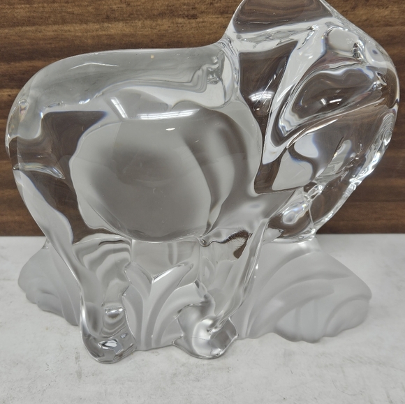 Lenox Crystal Elephant with satin baby - Picture 4 of 11